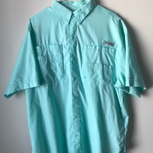 Men’s Columbia PFG Vented Button Down Shirt Size L